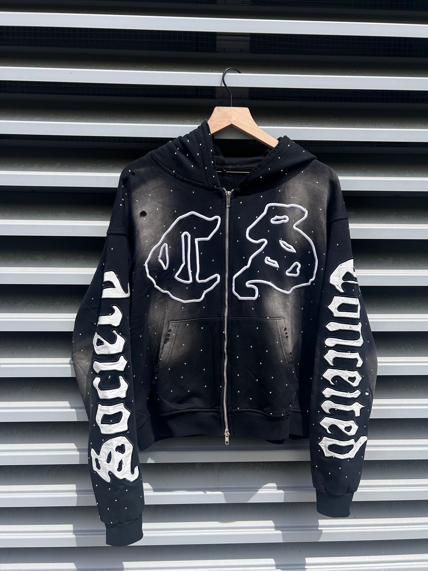 Black CS Abbreviation Zip-Up