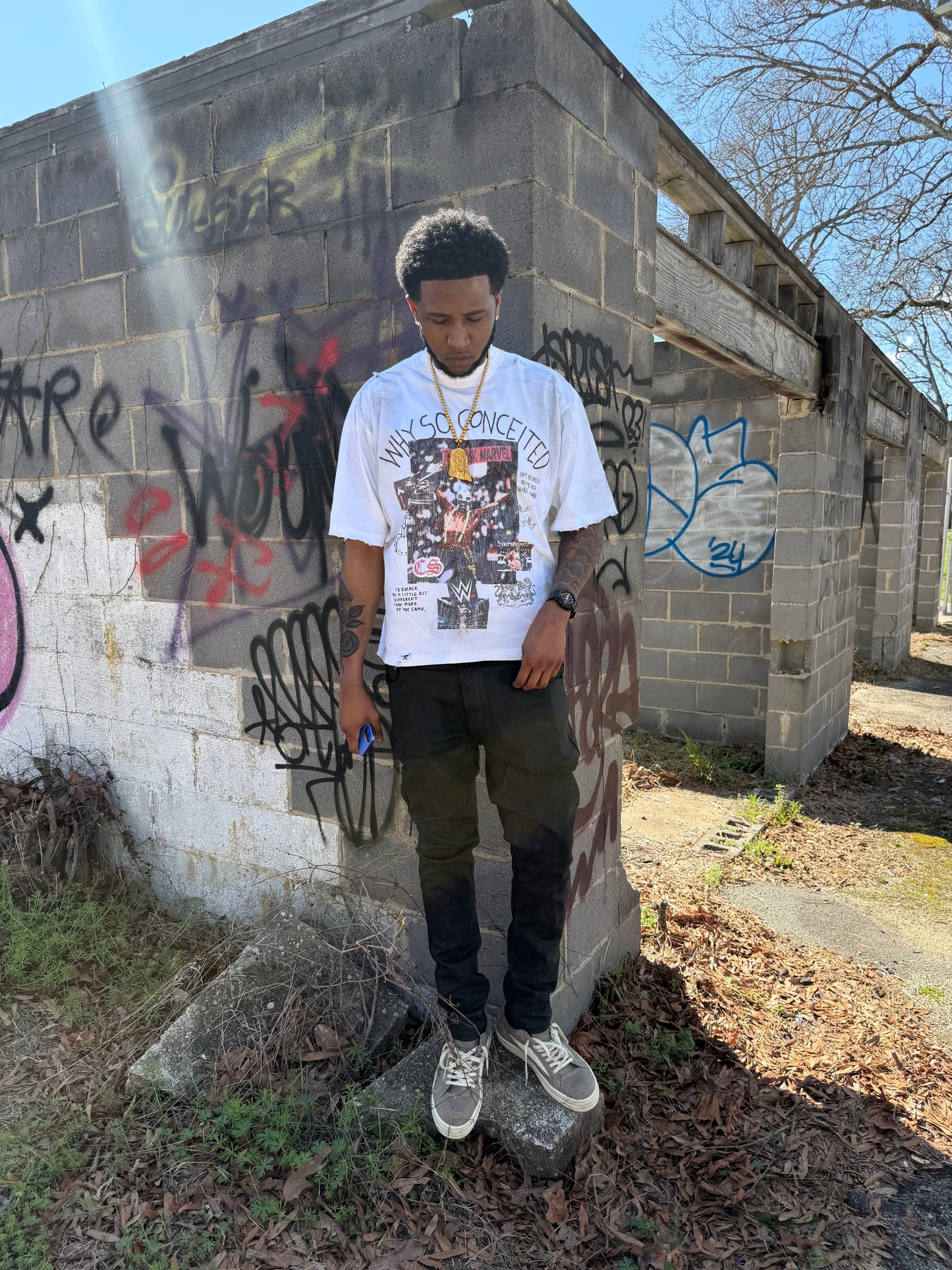 White Mysterio Shirt