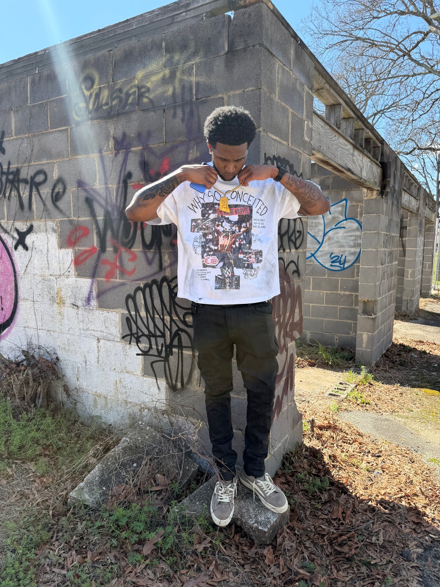 White Mysterio Shirt
